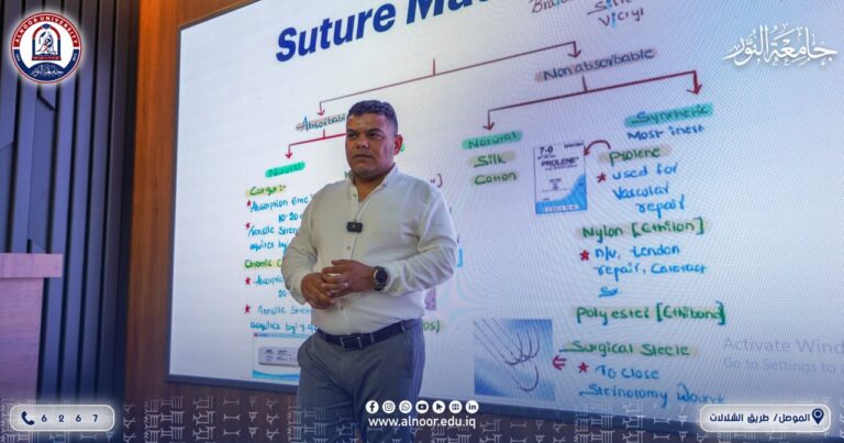 فرع جراحة الفم في كلية طب الأسنان بجامعة النور ينظم ورشة تدريبية حول أساسيات خياطة الجروح